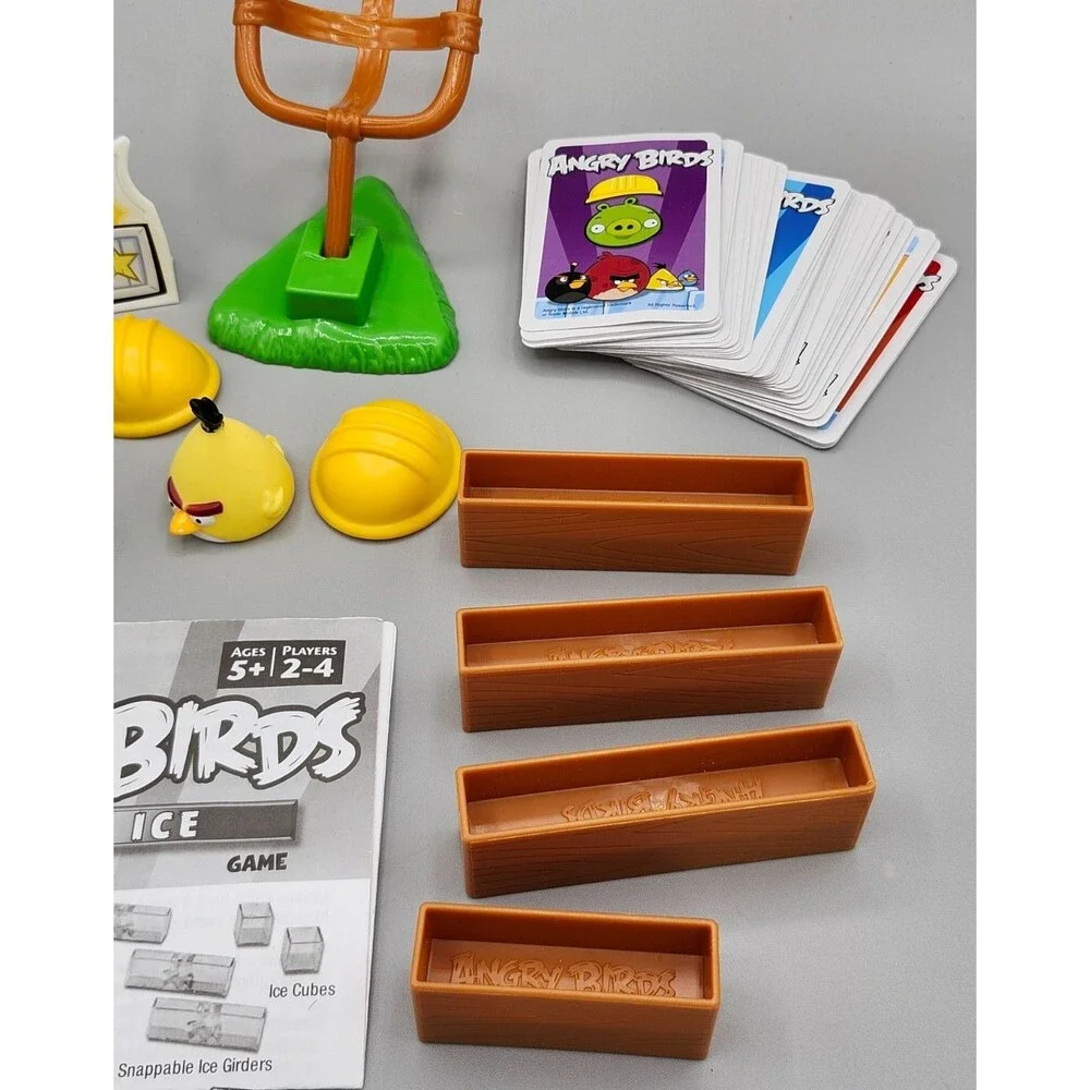 Lot of 67 Angry Birds On Thin Ice Action Board Game Replacement Parts and Cards